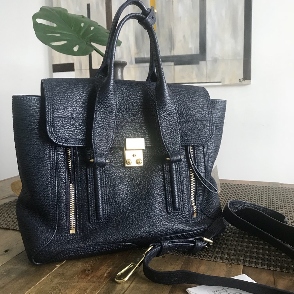 3.1 Philip Lim Pashli Medium Satchel in Ink